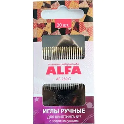Иглы ALFA для квилтинга № 7 AF-239G