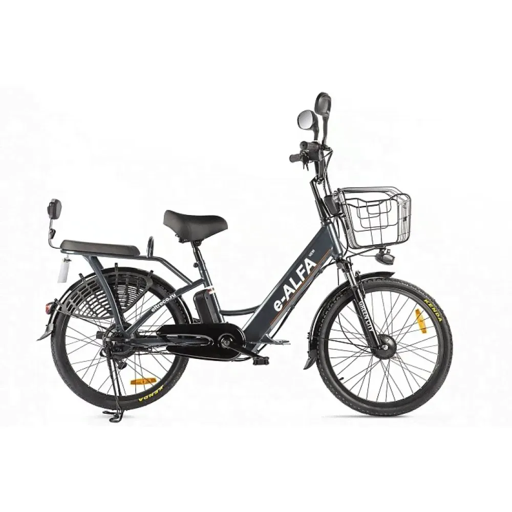 Электровелосипед Green City e-ALFA new (темно-серый)-0