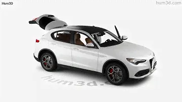 Alfa Romeo Stelvio Q4 with HQ interior 2020 3D model by 3DModels.org