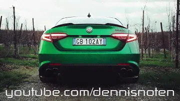 2020 Alfa Romeo Giulia QV w/ Akrapovic Exhaust - Powerslides and Accelerations!