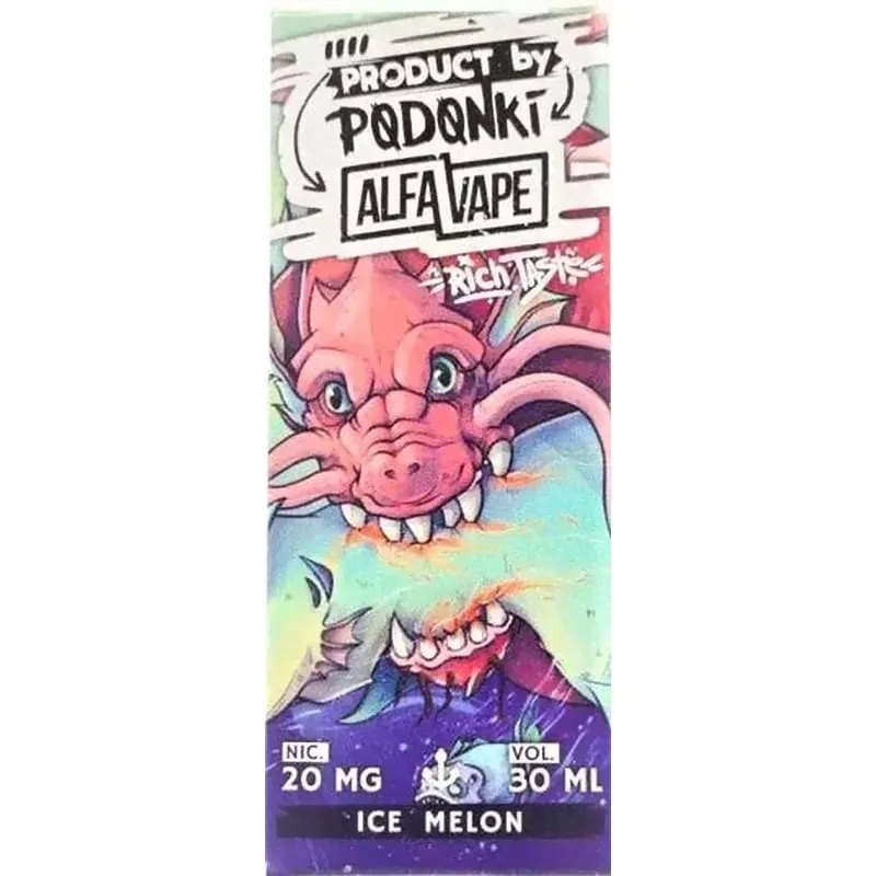 Жидкость Alfa Vape & Podonki Ice Melon — Холодная Дыня 2%, 30 мл