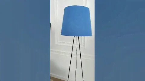 Торшер Альфа синий абажур