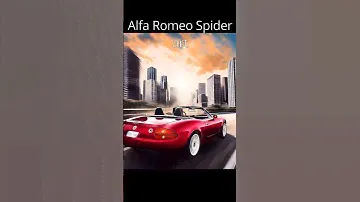 Alfa Romeo Spider fan art #classiccars #alfaromeo #art #automotiveart