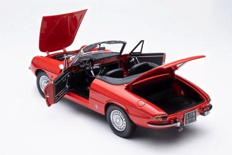 Масштабная модель Alfa Romeo 1600 Duetto Spider 1966 красный лучшая цена!-1