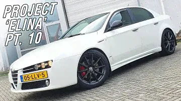 Alfa 159 NEW Ti WHEELS in DARK MIRON LUCIDO installation!