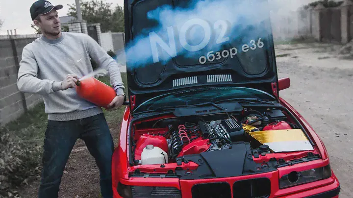 Гражданская BMW e36 на ЗАКИСИ АЗОТА раздает угла! Обзор, тест-драйв бмв е36 с закисью на дросселях.