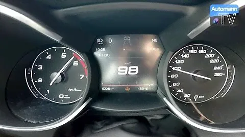 Alfa Romeo Stelvio (280hp) - 0-100 km/h acceleration (60FPS)