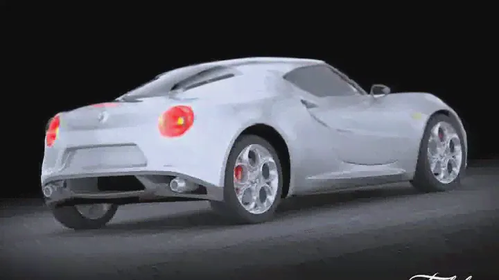 3D Model of Alfa Romeo 4C Review