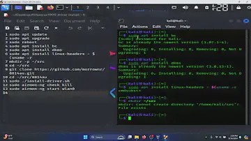 Alfa Awus1900 USB WiFi adapter driver install Kali Linux 2024.3