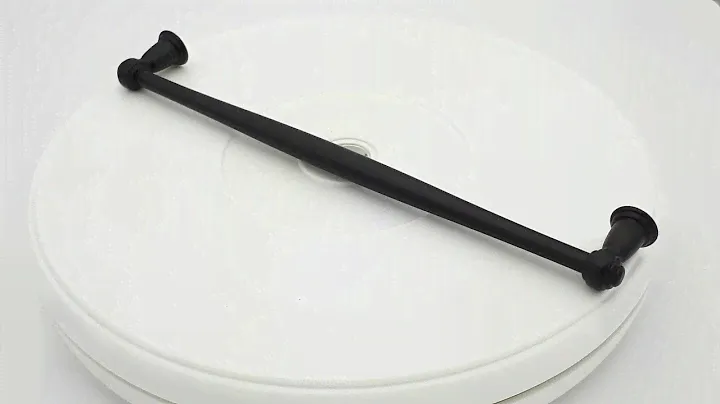 Ручка скоба сучасна класика, 224mm "ALFA" Матова Чорна