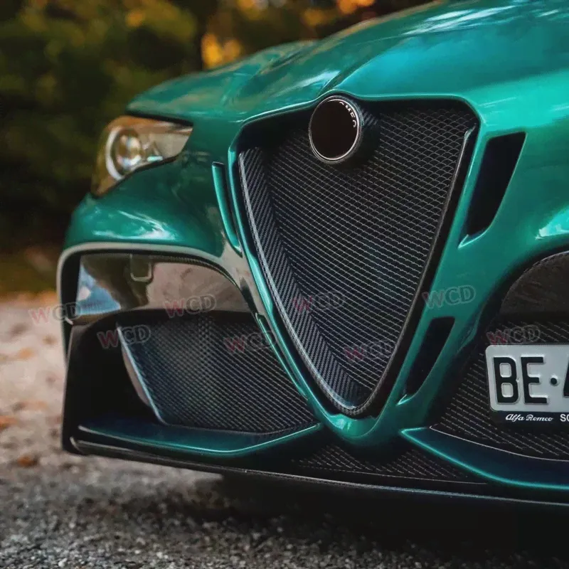 Наполовину из углеродного волокна GTAM Style Giulia передний бампер для Alfa Romeo Giulia обновленный бампер Facelift автозапчасти Bodykit (art.: 3920c1fc3d514)-3