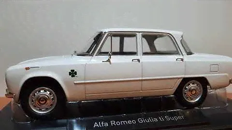 NOREV 1/18 ALFA ROMEO GIULIA TI SUPER 1963 BIANCA