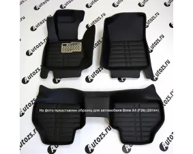 Кожаные 3D коврики Autozs Alfa для Audi 80 V (B4) Седан (1991-1996)-0