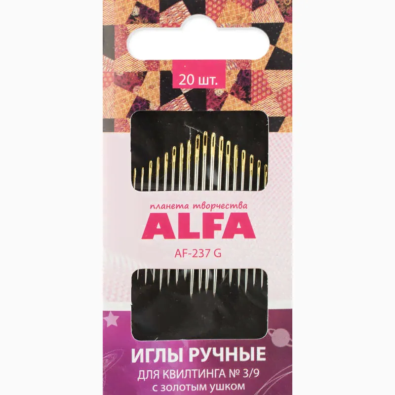 Иглы ALFA для квилтинга № 3/9 AF-237G-0