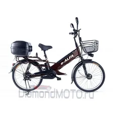 Велогибрид e-ALFA GL с кофром