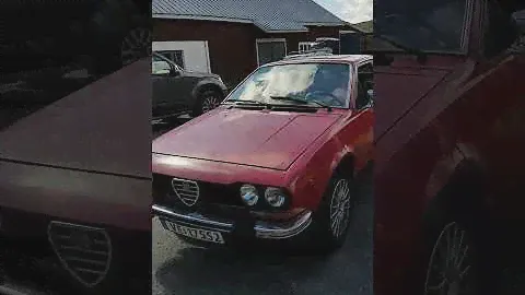 Alfa Romeo GTV - backing it out after washing and cleaning