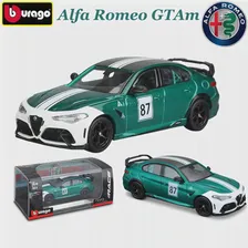 Bburago 1: 43 Alfa Romeo GTAm Модели автомобилей из сплава класса люкс, отлитые под давлением, откидные модели автомобилей, коллекция игрушек, подарок для взрослых