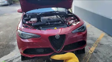 Alfa Romeo Giulia Front Bumper Removal and Teardown