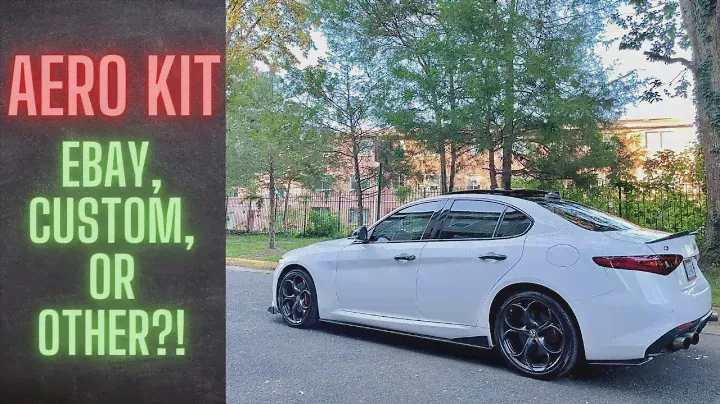Alfa Romeo Giulia — аэрокит; Передняя губа, боковые сплиттеры, угловой сплиттер и спойлер