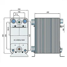 Паяный теплообменник Alfa Laval AC-230DQ-182H-F