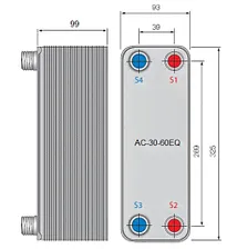 Паяный теплообменник Alfa Laval AC-30EQ-60H-F