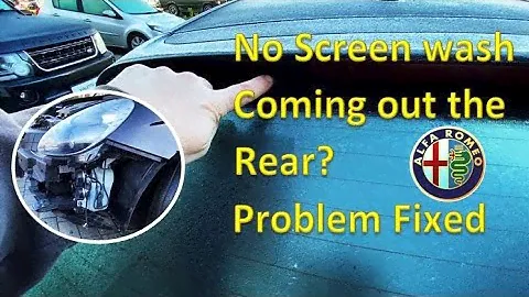 Alfa Romeo Giulietta Rear Washer Hose Problems