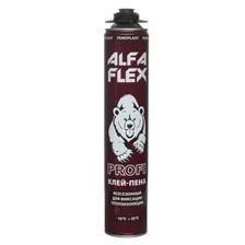 Клей-пена пистолетная 1000мл ALFA Flex Profi всесезонная