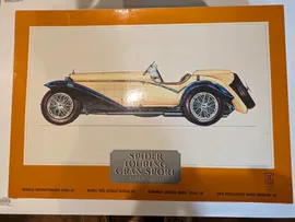 POCHER K-73 1:8 SCALE ALFA ROMEO SPIDER TOURING GRAN SPORT kit MISSING ENGINE