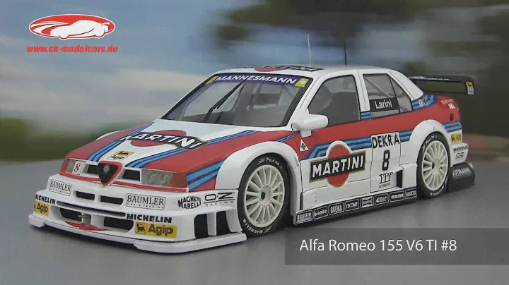 ck-modelcars-video: Nicola Larini #8 Alfa Romeo 155 V6 TI Martini Racing DTM  ITC 1995 WERK83