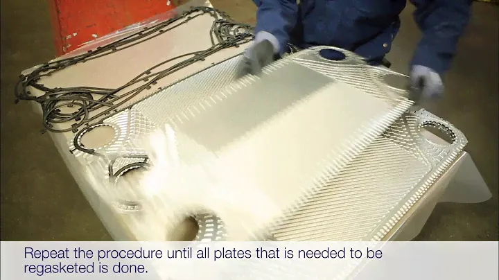 Alfa Laval Gasketed plate heat exchangers - Removing of plates and gaskets, Clean & Re-gasket