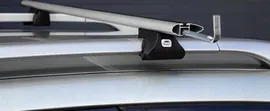 Багажник на рейлинги Amos Alfa 120 см (Крыловидные дуги с замком). Артикул alfa-a1.2l