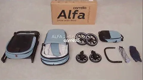 Carrello Alfa - распаковка детской коляски