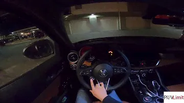 POV Night Test Drive | 2020 Alfa Romeo Giulia | POV Limit