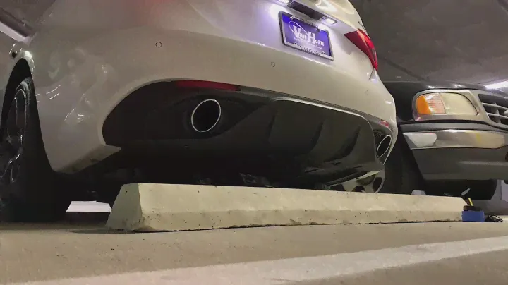 Alfa Romeo Giulia Ti Muffler Delete before & after