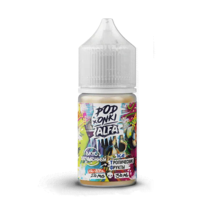 Жидкость PODONKI x ALFA VAPE Тропические, фрукты