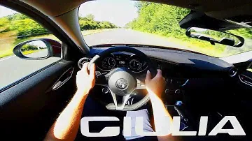 Alfa Romeo Giulia 2.2 Diesel Test Drive POV 180 HP Sound Motorway & City