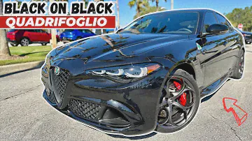 2024 Alfa Romeo Giulia Quadrifoglio In Vulcano Black Looks Like An Absolute Menace!