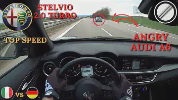 2021 Alfa Romeo Stelvio Veloce ti Acceleration TOP SPEED Autobahn POV Drive