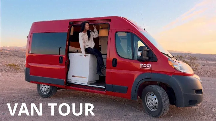 van tour | 2016 ram promaster 2500 136" high rooftop van conversion