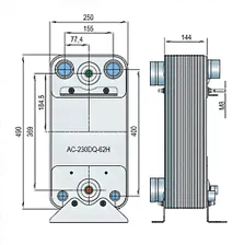 Паяный теплообменник Alfa Laval AC-230DQ-62H-F