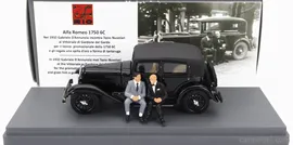 ALFA ROMEO - 1750 6C WITH GABRIELE D'ANNUNZIO AND TAZIO NUVOLARI FIGURES 1932