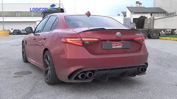 Alfa Romeo Giulia Quadrifoglio with Catless Downpipe & Capristo Catback - LOUD Sounds!