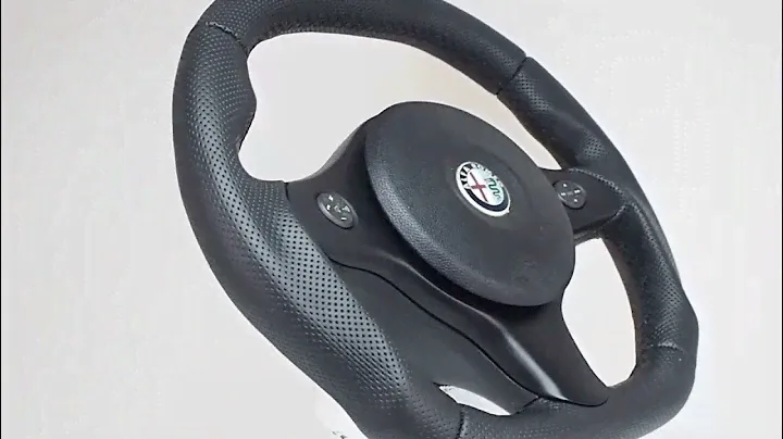 Custom Steering Wheels EU👉 Alfa Romeo Brera Flat bottom Sport grip steering wheel