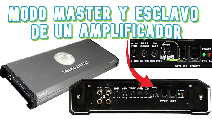 Amplificadores MODO esclavo y Modo Maestro  car audio