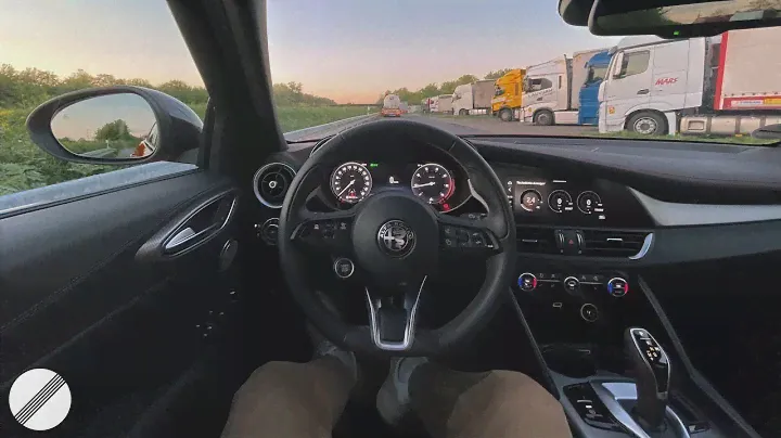 Alfa Romeo Giulia Competizione 2023 Autobahn POV Top Speed drive