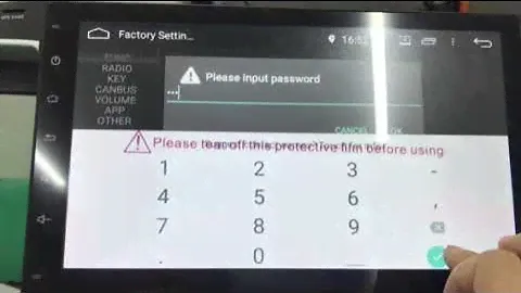 How to set in settings when the odometer flashes on Jeep Fiat Alfa romeo Android radio stereo?