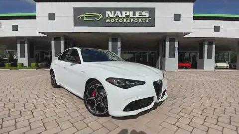 2024 Alfa Romeo Giulia Veloce in Alfa White over Red at Alfa Romeo of Naples