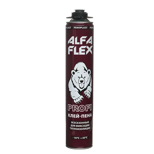Пена монтажная всесезонная 1000мл ALFA Flex Profi 65-0