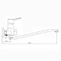 Смеситель д/в дл.нос GROSS AQUA 7211313C-35S Alfa
