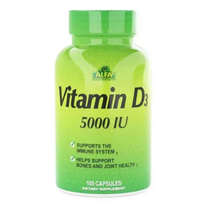 ALFA Vitamins Витамин D3 5000 МЕ - 100 капсул